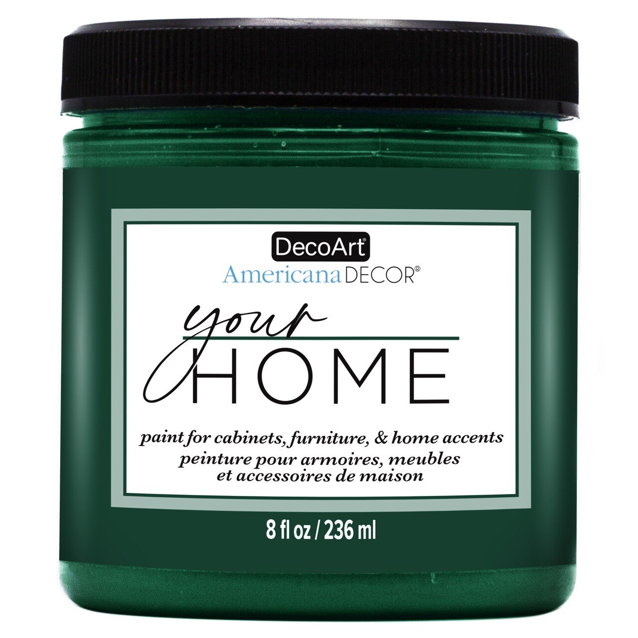 DecoArt Americana Decor All-in-One Furniture & Cabinet Paint, 8oz – No Primer Needed, Adheres to Tile, Laminate & Glossy Surfaces, Satin Finish